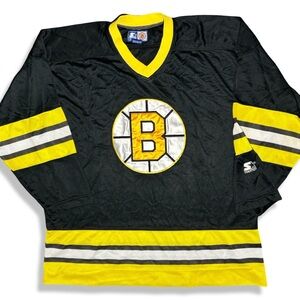 Vintage 90s Starter Boston Bruins Hockey Jersey